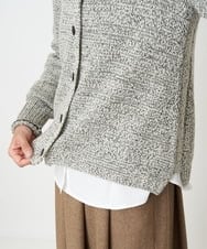 NGSAV50270 GIANNI LO GIUDICE(ジャンニ ロ ジュディチェ) [日本製]シーレニットカーディガン ライトグレー