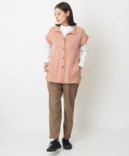 NGSAV51270 GIANNI LO GIUDICE(ジャンニ ロ ジュディチェ) [日本製]シーレロングニットジレ レッド