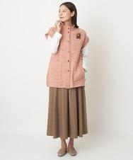 NGSAV51270 GIANNI LO GIUDICE(ジャンニ ロ ジュディチェ) [日本製]シーレロングニットジレ レッド
