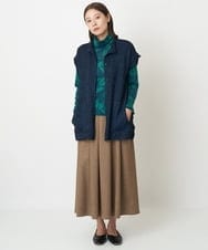 NGSAV51270 GIANNI LO GIUDICE(ジャンニ ロ ジュディチェ) [日本製]シーレロングニットジレ ネイビー