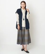 NGSAV51270 GIANNI LO GIUDICE(ジャンニ ロ ジュディチェ) [日本製]シーレロングニットジレ ネイビー