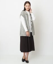 NGSAV51270 GIANNI LO GIUDICE(ジャンニ ロ ジュディチェ) [日本製]シーレロングニットジレ ライトグレー
