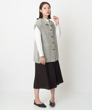 NGSAV51270 GIANNI LO GIUDICE(ジャンニ ロ ジュディチェ) [日本製]シーレロングニットジレ ライトグレー