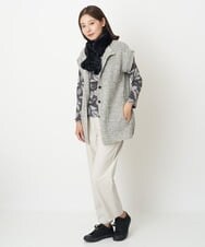 NGSAV51270 GIANNI LO GIUDICE(ジャンニ ロ ジュディチェ) [日本製]シーレロングニットジレ ライトグレー