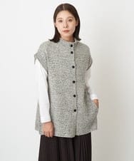 NGSAV51270 GIANNI LO GIUDICE(ジャンニ ロ ジュディチェ) [日本製]シーレロングニットジレ ライトグレー