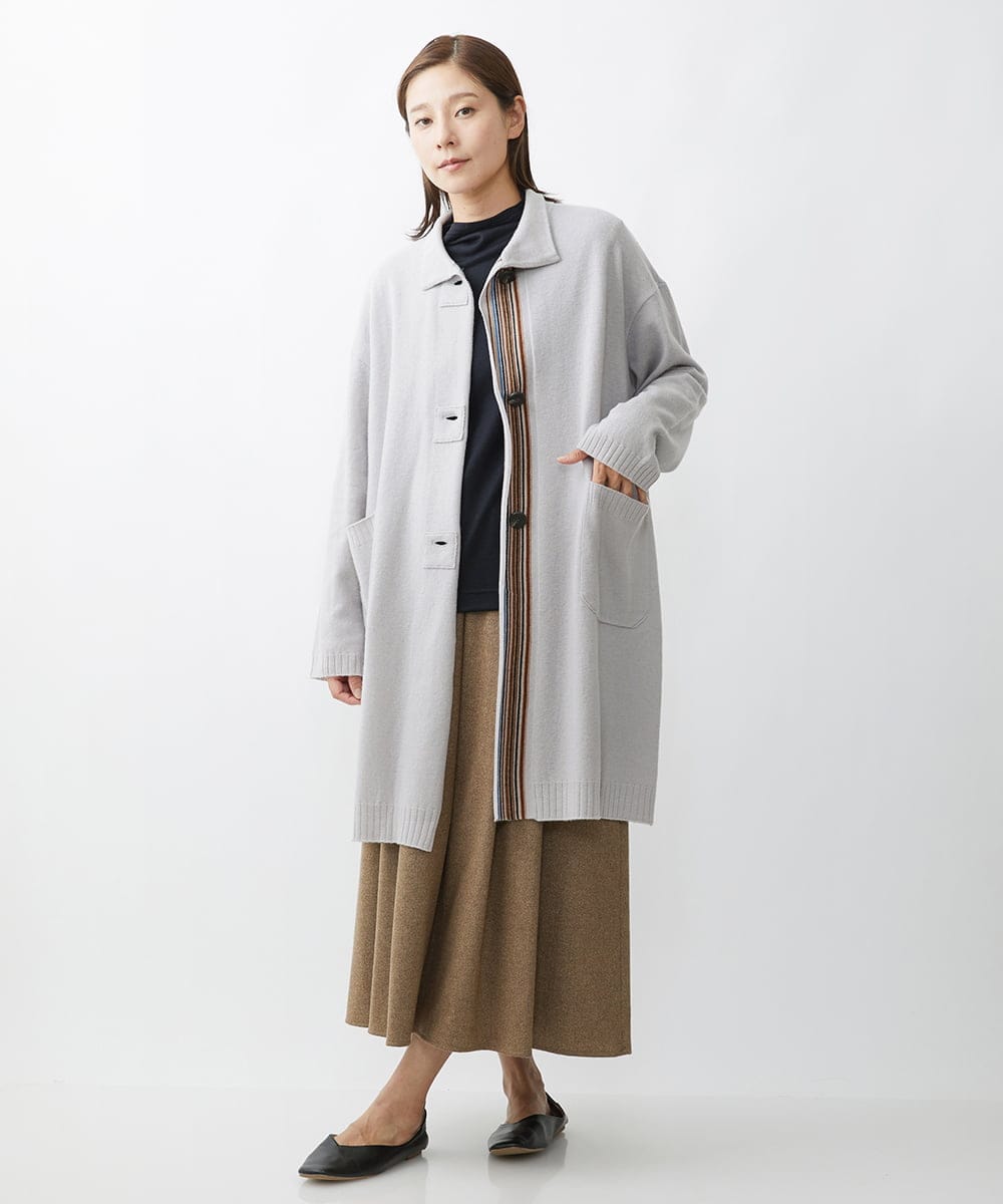 l'or ロル knit gown coat ロングニットコート