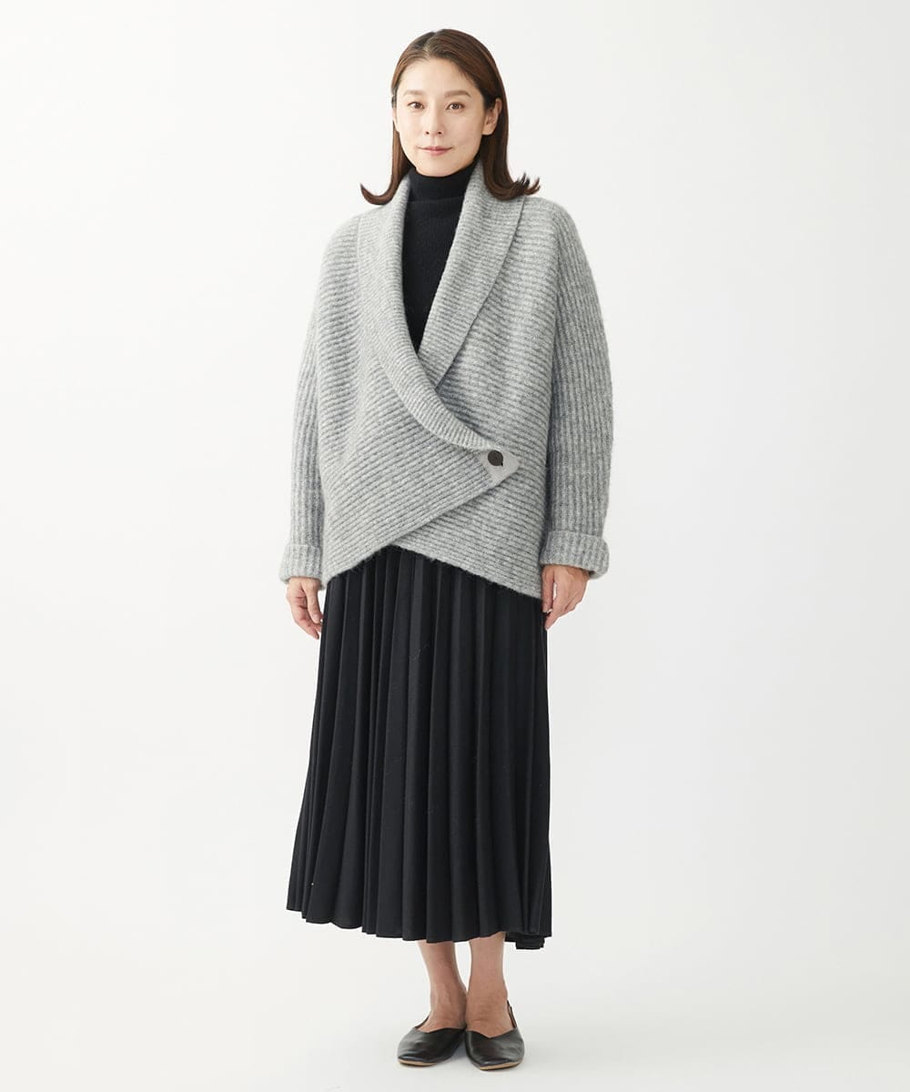 NGSAW31390 GIANNI LO GIUDICE(ジャンニ ロ ジュディチェ) VENICEモヘヤジャケット グレー