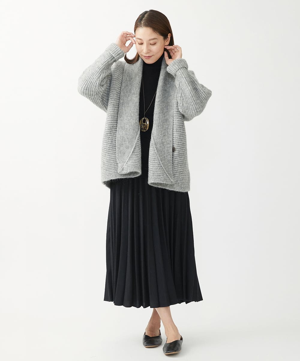 NGSAW31390 GIANNI LO GIUDICE(ジャンニ ロ ジュディチェ) VENICEモヘヤジャケット グレー