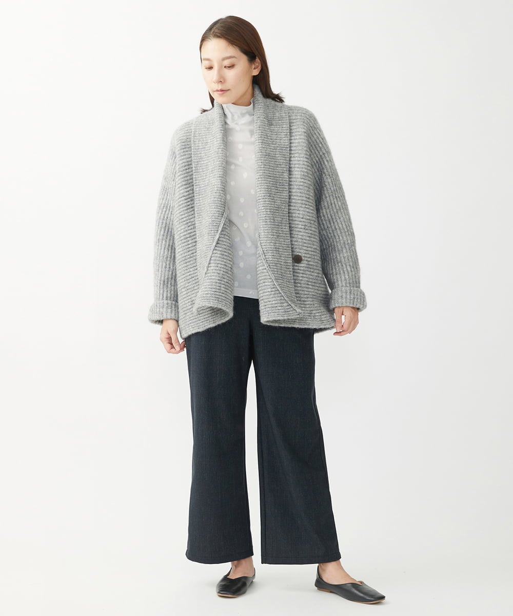 NGSAW31390 GIANNI LO GIUDICE(ジャンニ ロ ジュディチェ) VENICEモヘヤジャケット グレー