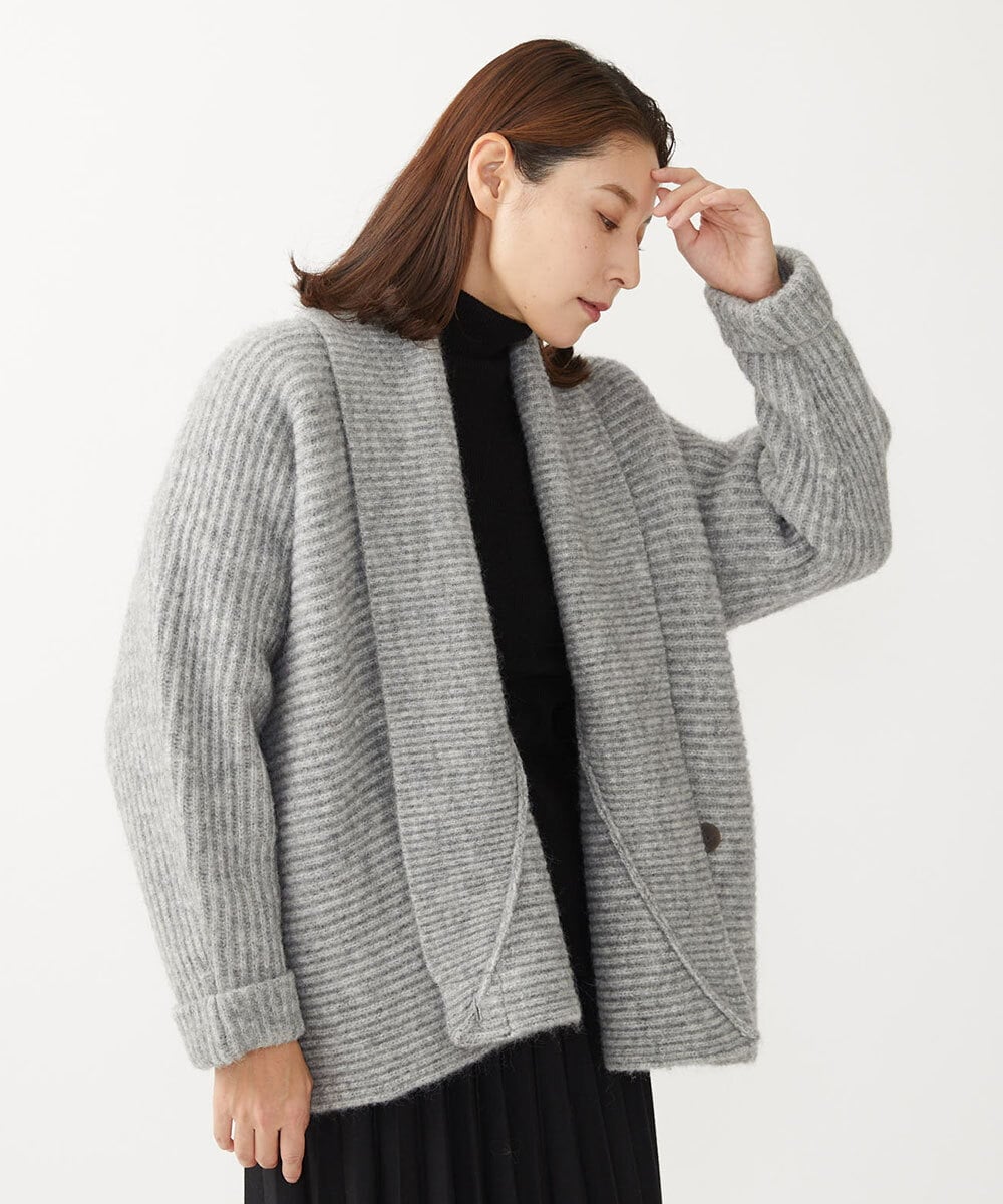 NGSAW31390 GIANNI LO GIUDICE(ジャンニ ロ ジュディチェ) VENICEモヘヤジャケット グレー