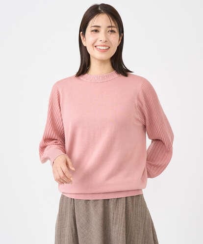 NGSCE50270 GIANNI LO GIUDICE [洗える]ウール混リブニットカーディガン