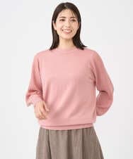 NGSCE50270 GIANNI LO GIUDICE(ジャンニ ロ ジュディチェ) [洗える]ウール混リブニットカーディガン ピンク