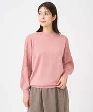 NGSCE50270 GIANNI LO GIUDICE(ジャンニ ロ ジュディチェ) [洗える]ウール混リブニットカーディガン ピンク