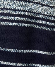 NGSCF50240 GIANNI LO GIUDICE(ジャンニ ロ ジュディチェ) [洗える]カスリパネルボーダーニットベスト ネイビー