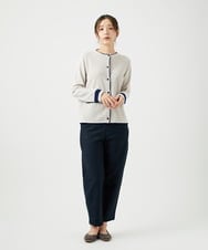 NGSED10270 GIANNI LO GIUDICE(ジャンニ ロ ジュディチェ) [洗える]ドライコットンニットカーディガン ベージュ