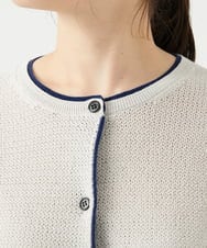 NGSED10270 GIANNI LO GIUDICE(ジャンニ ロ ジュディチェ) [洗える]ドライコットンニットカーディガン ベージュ