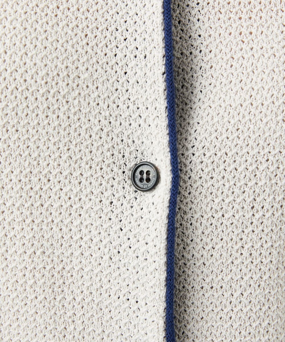 NGSED10270 GIANNI LO GIUDICE(ジャンニ ロ ジュディチェ) [洗える]ドライコットンニットカーディガン ベージュ