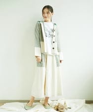 NGSEF12390 GIANNI LO GIUDICE(ジャンニ ロ ジュディチェ) 綿麻ニットジャケット グリーン