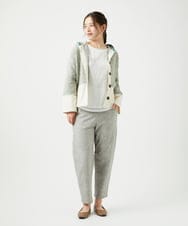 NGSEF12390 GIANNI LO GIUDICE(ジャンニ ロ ジュディチェ) 綿麻ニットジャケット グリーン