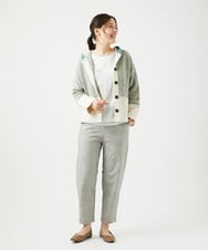 NGSEF12390 GIANNI LO GIUDICE(ジャンニ ロ ジュディチェ) 綿麻ニットジャケット グリーン