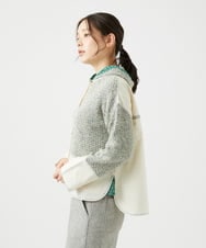 NGSEF12390 GIANNI LO GIUDICE(ジャンニ ロ ジュディチェ) 綿麻ニットジャケット グリーン