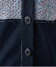 NGSEF12390 GIANNI LO GIUDICE(ジャンニ ロ ジュディチェ) 綿麻ニットジャケット ブルー