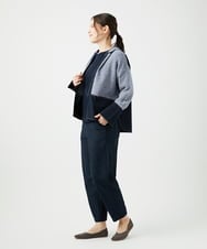 NGSEF12390 GIANNI LO GIUDICE(ジャンニ ロ ジュディチェ) 綿麻ニットジャケット ブルー