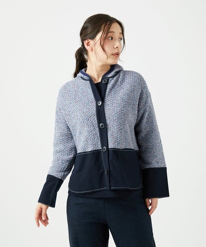 NGSEF12390 GIANNI LO GIUDICE 綿麻ニットジャケット