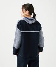 NGSEF12390 GIANNI LO GIUDICE(ジャンニ ロ ジュディチェ) 綿麻ニットジャケット ブルー