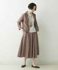 NGSET10300 GIANNI LO GIUDICE(ジャンニ ロ ジュディチェ) [洗える]綿ギマニットジャケット ブラウン