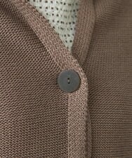 NGSET10300 GIANNI LO GIUDICE(ジャンニ ロ ジュディチェ) [洗える]綿ギマニットジャケット ブラウン