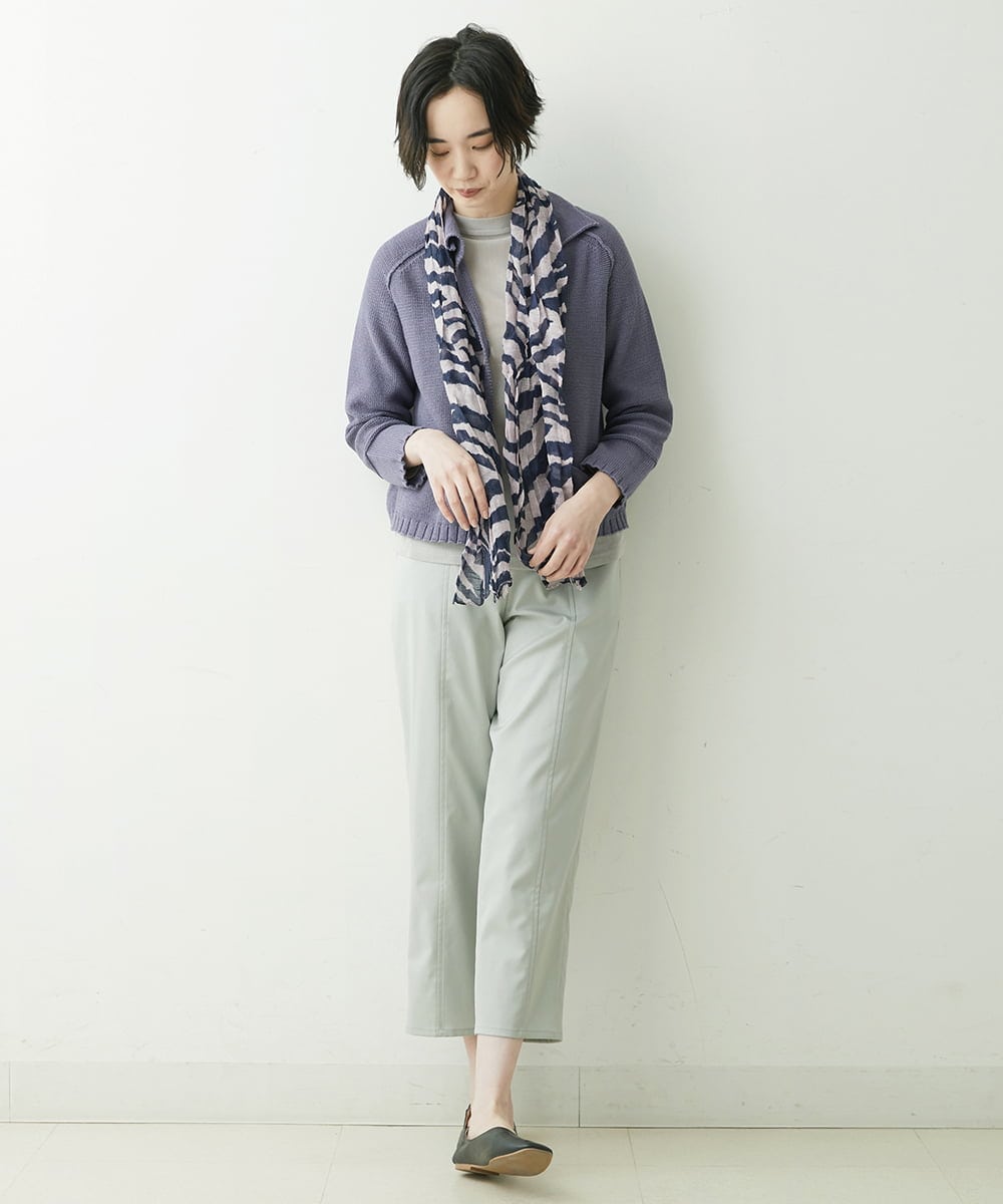 NGSET10300 GIANNI LO GIUDICE(ジャンニ ロ ジュディチェ) [洗える]綿ギマニットジャケット パープル