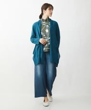 NGSET21270 GIANNI LO GIUDICE(ジャンニ ロ ジュディチェ) リネンテンジクロングニットカーディガン ライトブルー