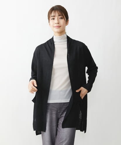 NGSET21270 GIANNI LO GIUDICE リネンテンジクロングニットカーディガン