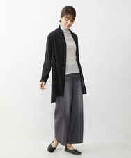 NGSET21270 GIANNI LO GIUDICE(ジャンニ ロ ジュディチェ) リネンテンジクロングニットカーディガン ブラック