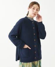 NGSEW20300 GIANNI LO GIUDICE(ジャンニ ロ ジュディチェ) [洗える]メンギマニットカーディガン ネイビー
