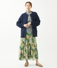 NGSEW20300 GIANNI LO GIUDICE(ジャンニ ロ ジュディチェ) [洗える]メンギマニットカーディガン ネイビー