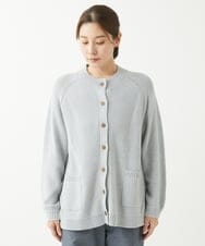 NGSEW20300 GIANNI LO GIUDICE(ジャンニ ロ ジュディチェ) [洗える]メンギマニットカーディガン グレー