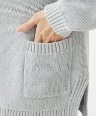 NGSEW20300 GIANNI LO GIUDICE(ジャンニ ロ ジュディチェ) [洗える]メンギマニットカーディガン グレー