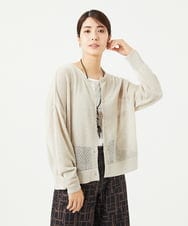 NGSGC53390 GIANNI LO GIUDICE(ジャンニ ロ ジュディチェ) [日本製]アントワープリネンニットカーディガン ベージュ