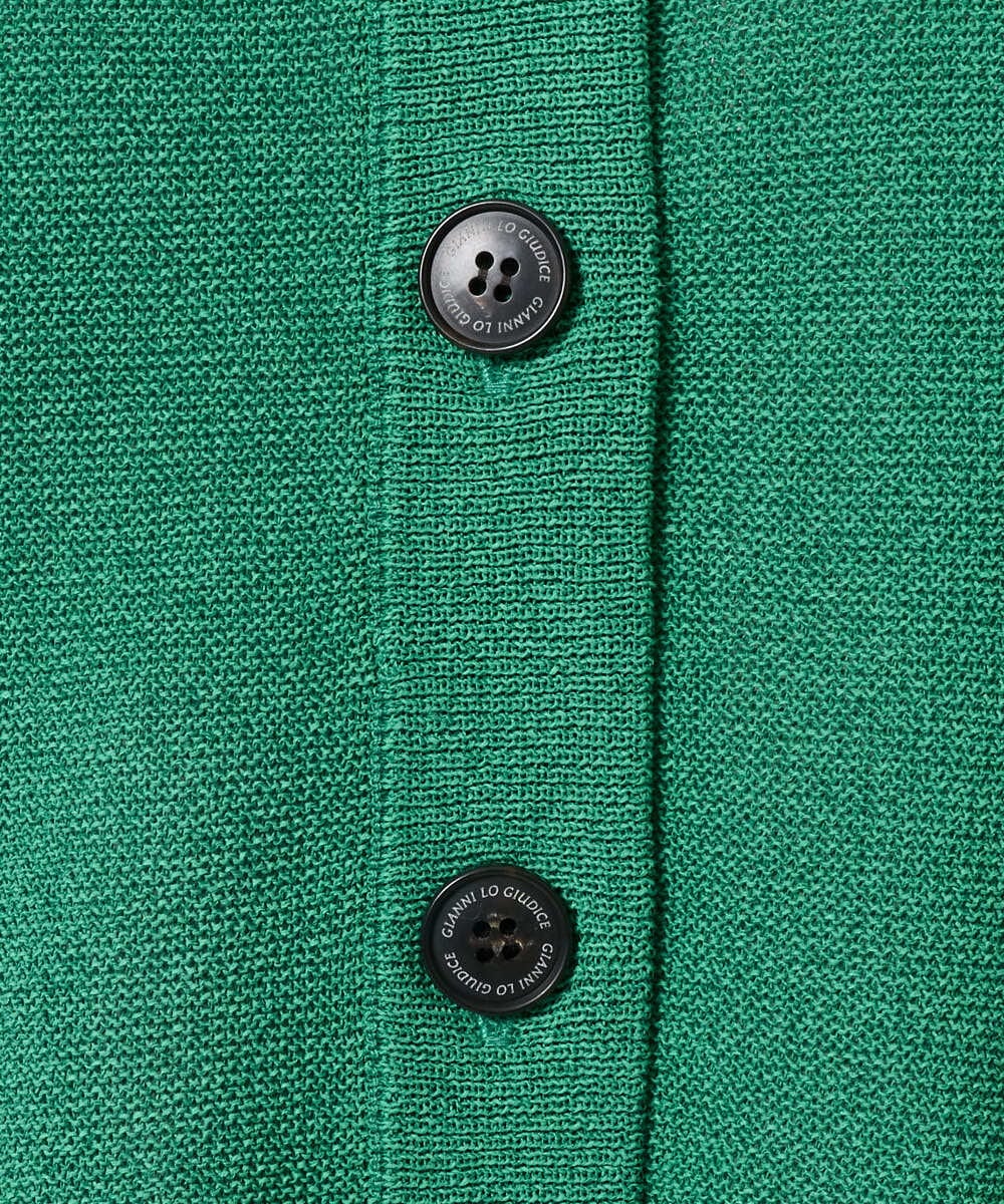 NGSGE40270 GIANNI LO GIUDICE(ジャンニ ロ ジュディチェ) [洗える]ペーパーヤーンニットカーディガン ベージュ