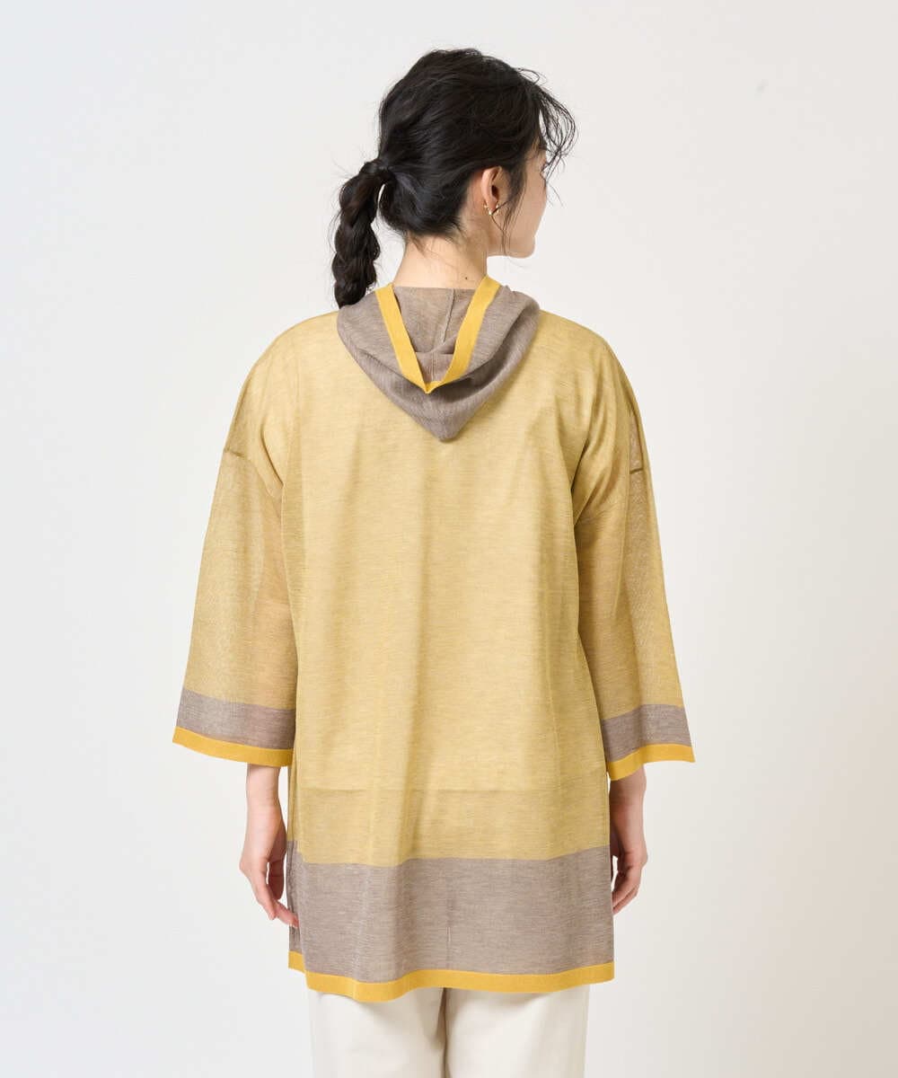 NGSGE50330 GIANNI LO GIUDICE(ジャンニ ロ ジュディチェ) [洗える]LEVITAロングカーディガン マスタード