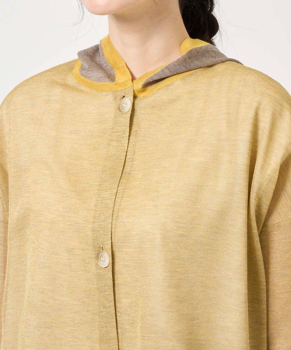 NGSGE50330 GIANNI LO GIUDICE(ジャンニ ロ ジュディチェ) [洗える]LEVITAロングカーディガン マスタード