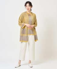 NGSGE50330 GIANNI LO GIUDICE(ジャンニ ロ ジュディチェ) [洗える]LEVITAロングカーディガン マスタード