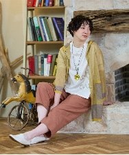 NGSGE50330 GIANNI LO GIUDICE(ジャンニ ロ ジュディチェ) [洗える]LEVITAロングカーディガン マスタード