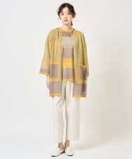 NGSGE50330 GIANNI LO GIUDICE(ジャンニ ロ ジュディチェ) [洗える]LEVITAロングカーディガン マスタード