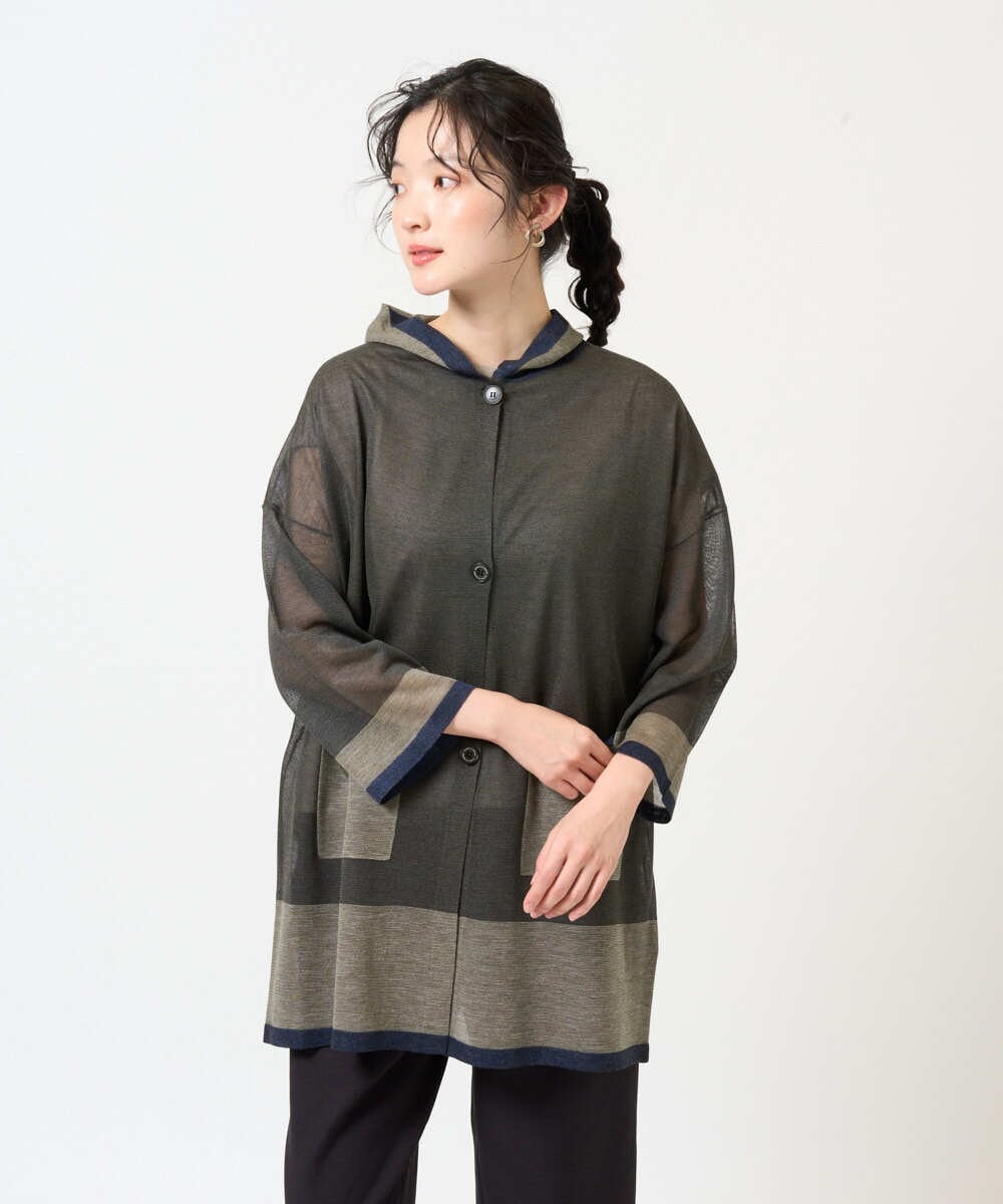 NGSGE50330 GIANNI LO GIUDICE(ジャンニ ロ ジュディチェ) [洗える]LEVITAロングカーディガン マスタード