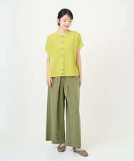 NGSGF41230 GIANNI LO GIUDICE(ジャンニ ロ ジュディチェ) ペーパーヤーン鹿の子ニットベスト イエロー