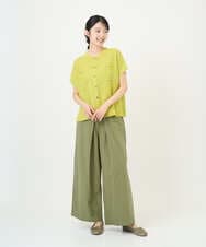 NGSGF41230 GIANNI LO GIUDICE(ジャンニ ロ ジュディチェ) ペーパーヤーン鹿の子ニットベスト イエロー