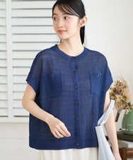 NGSGF41230 GIANNI LO GIUDICE(ジャンニ ロ ジュディチェ) ペーパーヤーン鹿の子ニットベスト イエロー